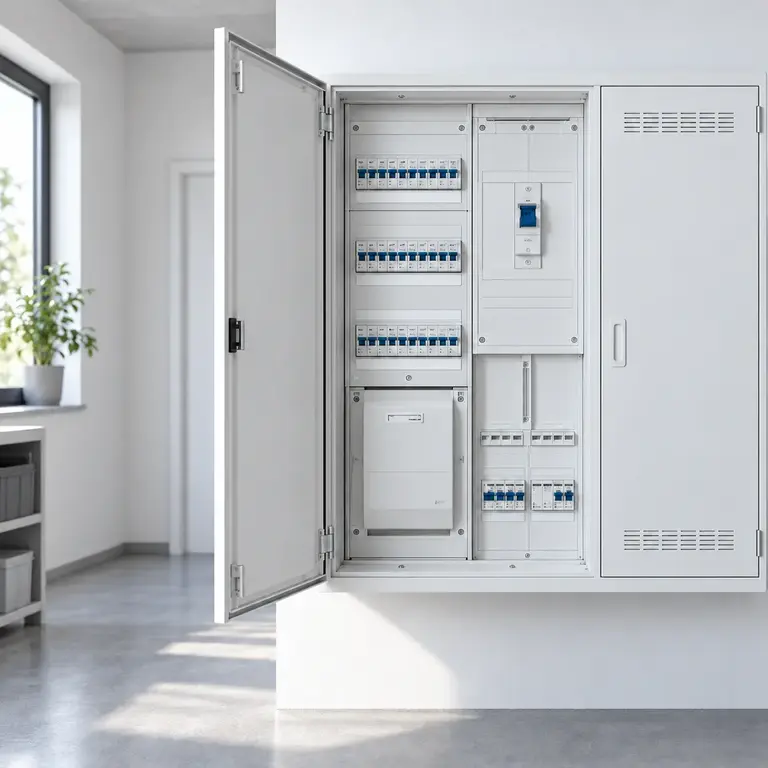 Neuer Zählerschrank mit Elektroverteilung nach DIN-VDE und TAB